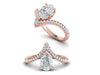varitsa-jewellers - 1.4ct Pear Cut Diamond Gold Engagement Ring - 02CG04